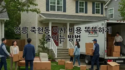 강릉 죽헌동 이사, 비용 똑똑하게 줄이는 방법!